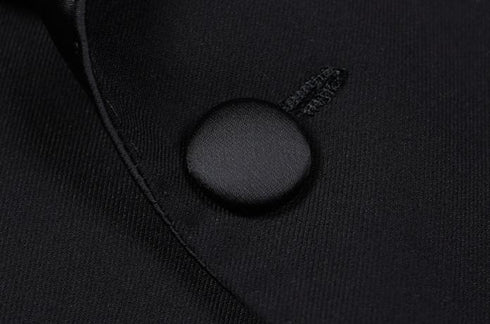 Black Wool Suit – Black lapel suits – Inspired by Classic Men’s Tuxedo Suits Plus Size
